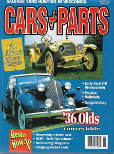 CARS & PARTS 1998 OCT - '11 HUDSON 33 SPEEDSTER, '36 OLDS CONV, PONTIAC NATS*